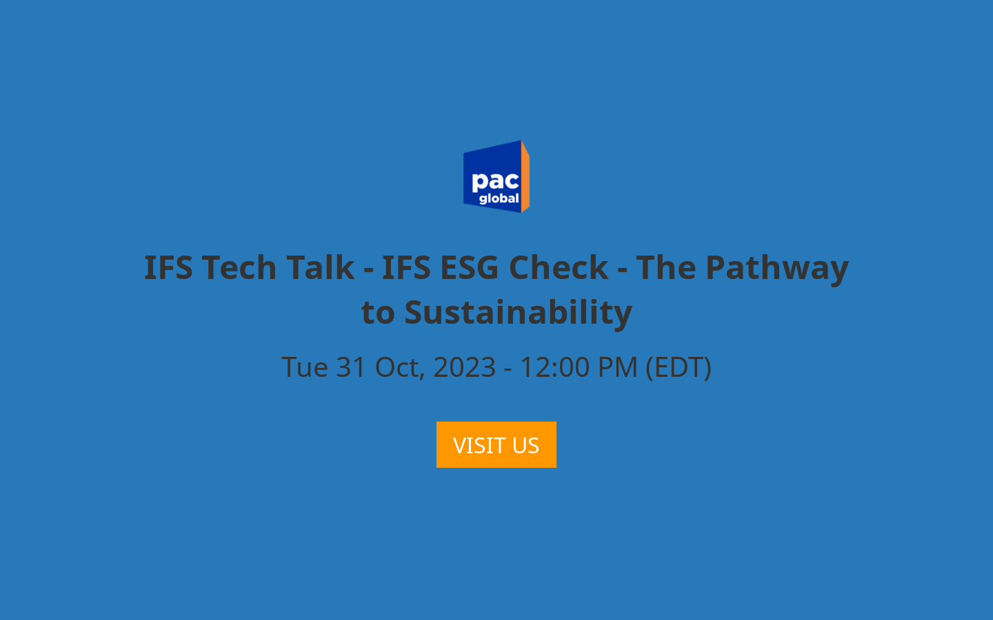 IFS Tech Talk IFS ESG Check The Pathway to Sustainability