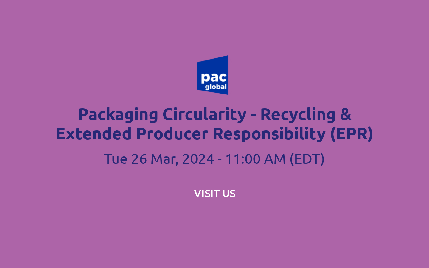 Packaging Circularity Recycling & Extended Producer Responsibility (EPR)